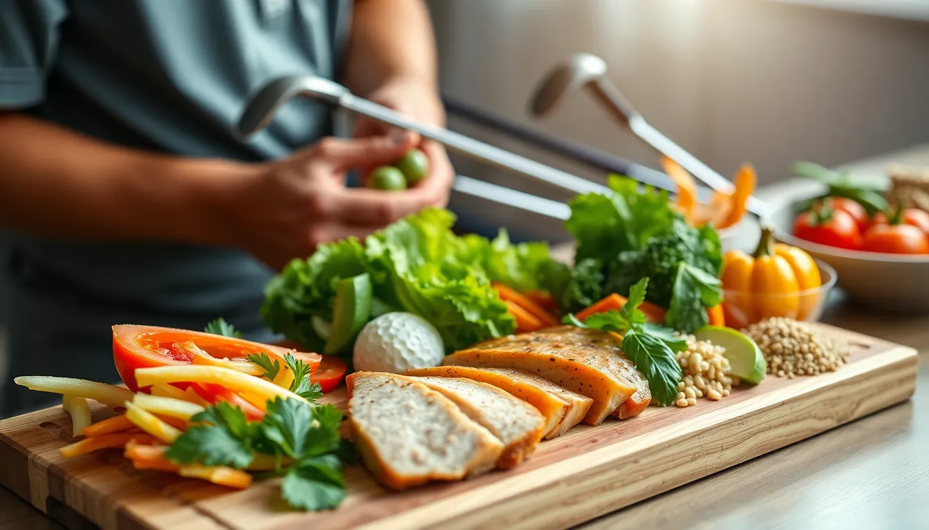 골프와 건강을 위한 균형 잡힌 식단