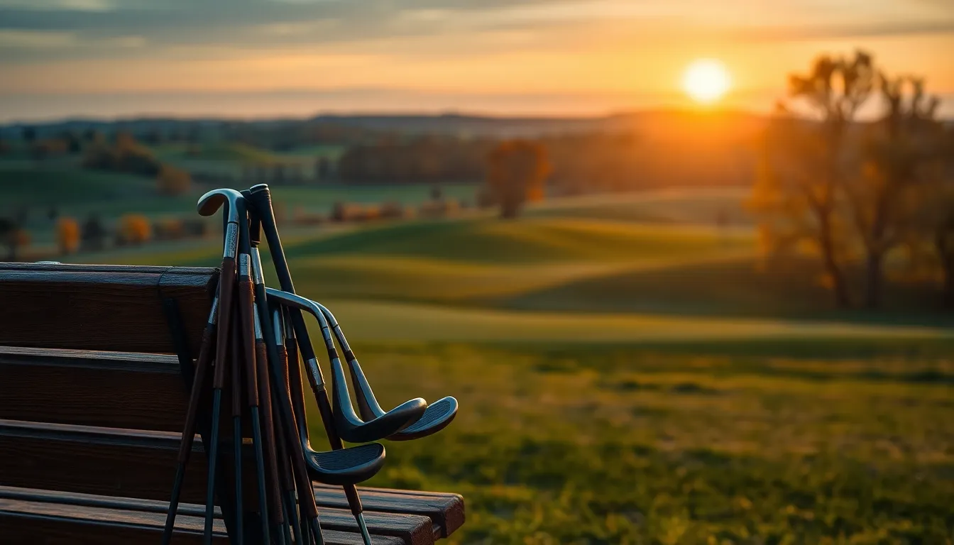 골프 코스에서 건강하게 운동하는 사람들의 모습